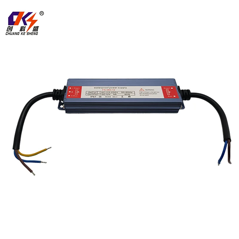 product factory direct sales 12v5a power adapter 60w ip67 universal waterproof power supply for led strip light cctv and equipment-1