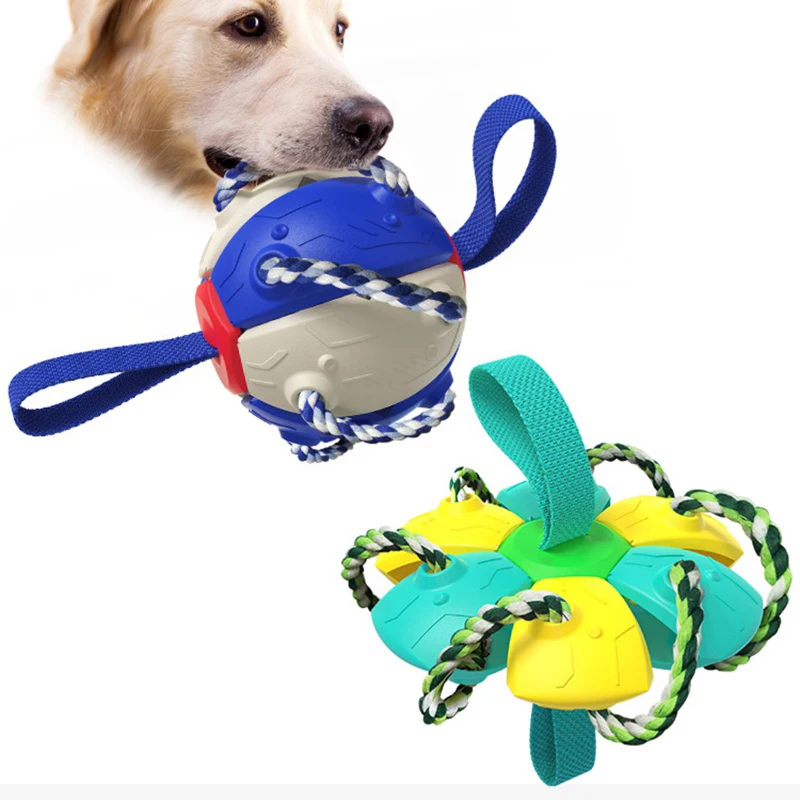 indestructible dog ball with handle