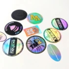 Hologram Silver Stickers Custom Hologram Silver Laser Personalized Waterproof Name Stickers Tag