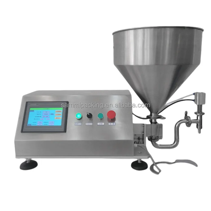 Rotary Gear Pump Grease Thick Liquid Weighing Cream Filling Machine Semi Automatic 3