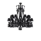 Black For Chandelier Classical Black Baccarat Chandelier For Luxury Villa