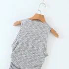 Dress Knit Simple Round Neck Sleeveless Bodycon Maxi Elegant Women Solid Outfit 2021 Spring Summer Casual Party Dress
