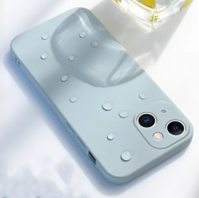 2023 hot sell new design 13 series case liquid silicone imitated ip phone cover fingerprint resistant water proof shock proof
