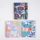 Spiral Agenda 2022 Colorful Hot Golden Corner Spiral Notebook And Planner Custom Printing Agenda