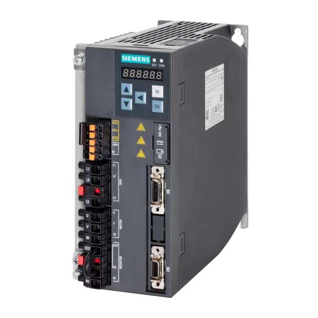 SINAMICS V90 6SL32105FB108UF0 PROFINET input 200-240 V 1 -15 %/+10 % 10.4 A/5.0 A 45-66 output 4.7 A 0-330 Hz 0.75 kW