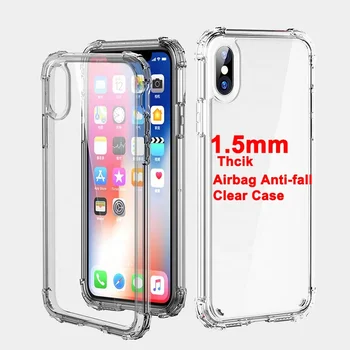IVANHOE Bumper Transparent TPU Silicone Phone Case For iPhone 12 Pro 12 11 Pro Max XR X XS Max 8 7 Clear Protection Back Cover