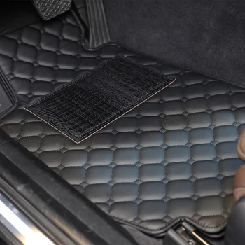 High Quality Interior Accessories Wear-resistant Leather Car Carpets 4 Pieces For toyota yaris