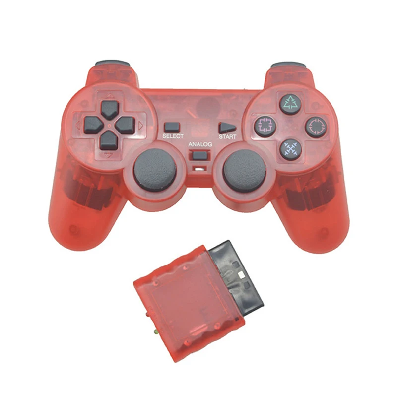 Transparent Color Controller For Sony Ps2 Wireless Controller 2.4g Vibration Controle Gamepad For Playstation 2 - Buy Gamepad For Playstation 2,Controller For Sony Ps2,Wireless Controller Product Alibaba.com