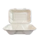 1 Time Hot Sell Burger Clamshell Bagasse 1 Time Use Box