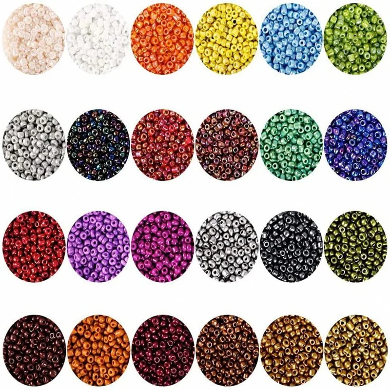35000pcs 2mm Czech Glass Seed Beads Rice Beads Earrings Diy Jewelry Making Miyuki Seed Beads