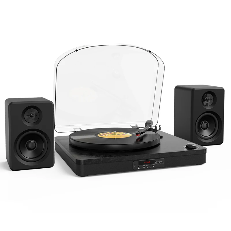 External Speakers Vinyl Recorder Player 