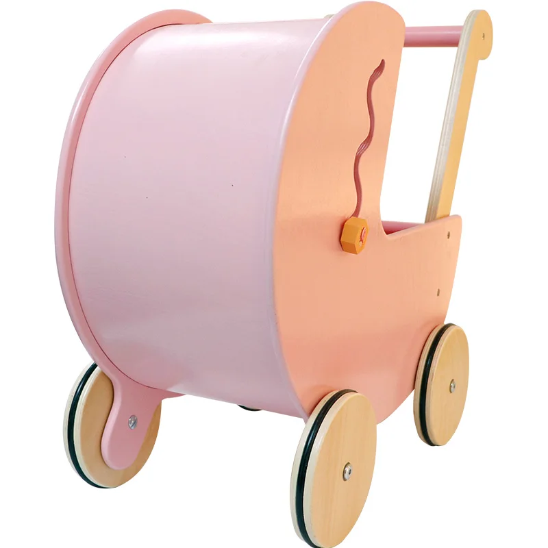 pink wooden ride on