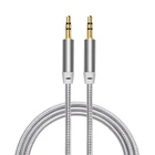 Audio Stereo Car High Quality Wholesale Nylon Jack 3.5 Audio Cable Stereo For Car Cellphone Headset Speaker