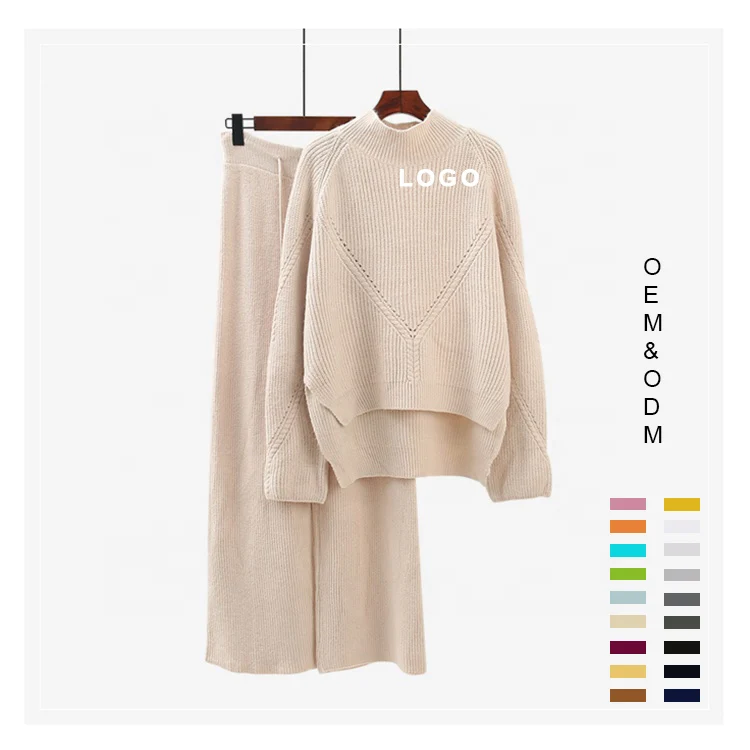 Fall Winter Luxury 2 Piece Sweater Set 
