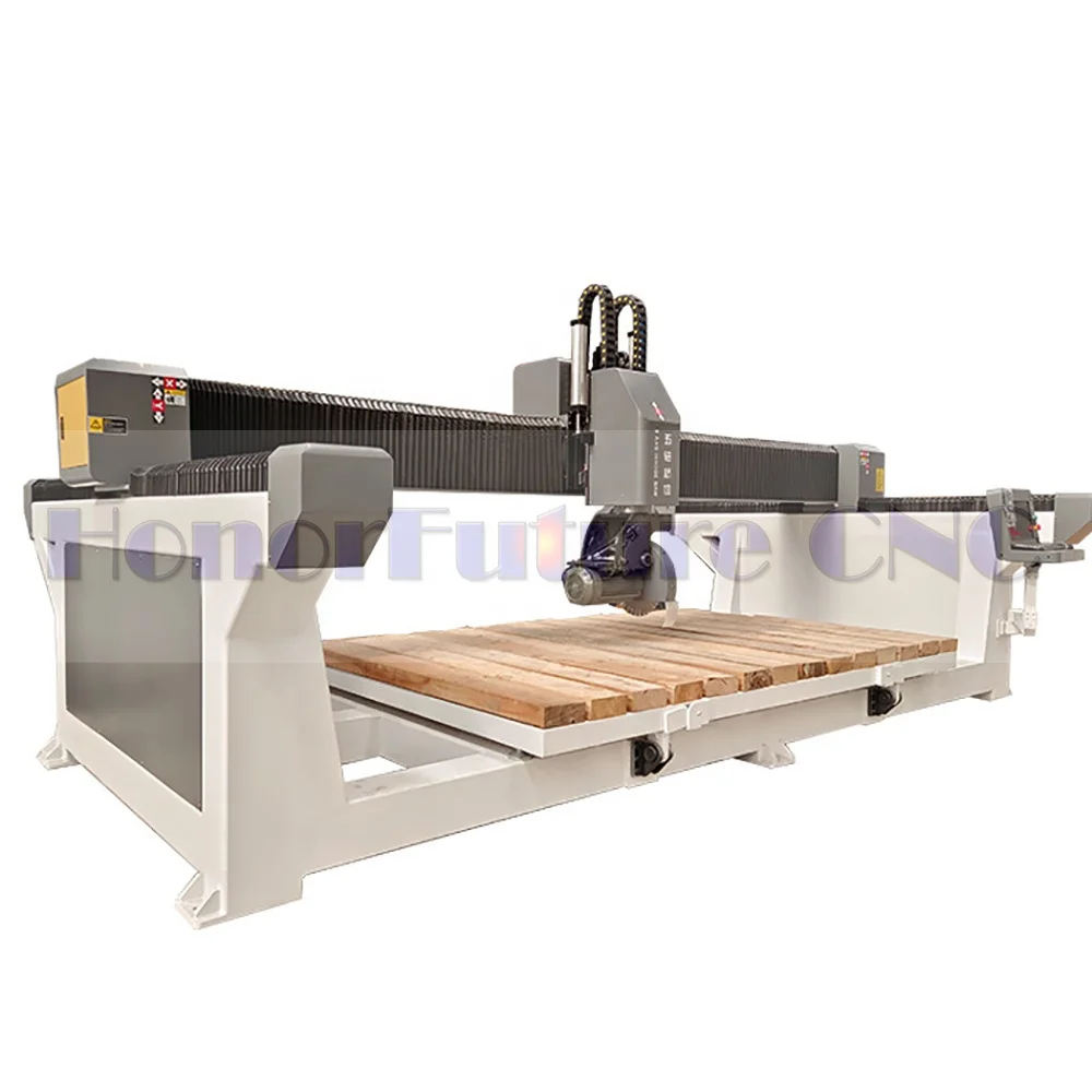 Stonemachinery Cnc Granite Marble Water Jet Cutting Axis Bridge Saw