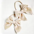 Baby Soft Velvet Hair Bow Headband For Baby Girls Fall And Winter