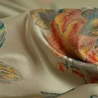 Silk Satin Satin Fabric Designer New Desgin Bedding Silk Embossed Jacquard Crepe Satin Fabric For Home Textile