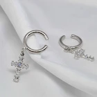 Zircon Clip Earrings Cross Zircon Clip Earrings Cuff High Quality Fashion Earrings Hot Selling