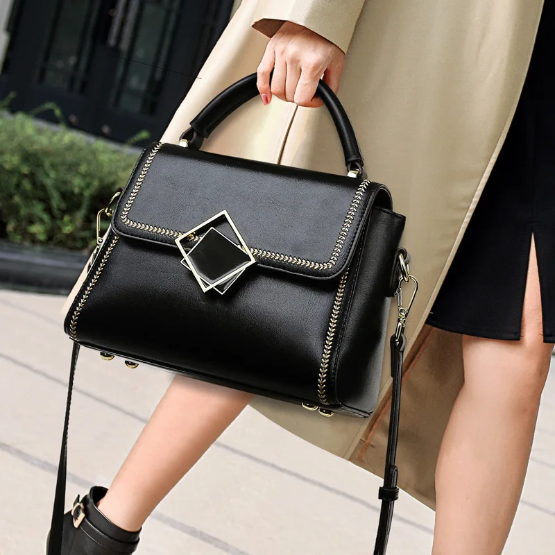 Brand Handbag Ladies Leather Women Crossbody Bags Leather Shoulder Bag Handbag