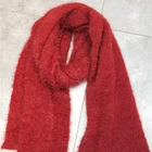 Wool Scarf Manufacturer Direct Selling Cat Wool Yarn Monochrome Soild Color Women Scarf