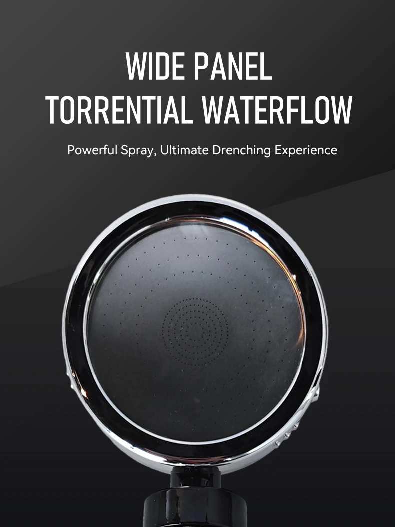 High Pressure Rainfall Shower Head 3 Settings Hand Shower Combo 3 Functions Handheld Shower Head factory