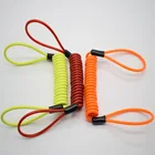 Security China Factory TPU Coated Hiking Camping Security Spring Safety Manufacturer Coiled Lanyard Safety Rope