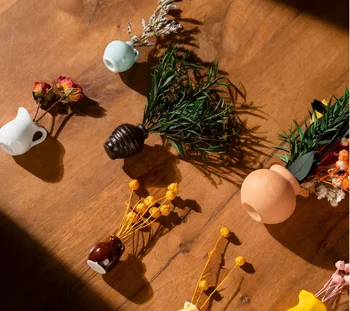 Ceramic Flower Vase Cute Mini Plant 3D Refrigerator Magnet Fridge Magnets Fridge Magnet Customised for Home Decor