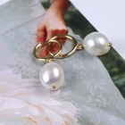 Pearl Earrings Pearlearrings 925 Drop Earring Hot Sale 925 Sterling Silver Freshwater Baroque Pearl Earrings