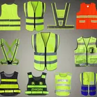 Vest Reflective Vest 160g Construction Reflective Traffic Road Working Jackets Safety Vest With Pocket