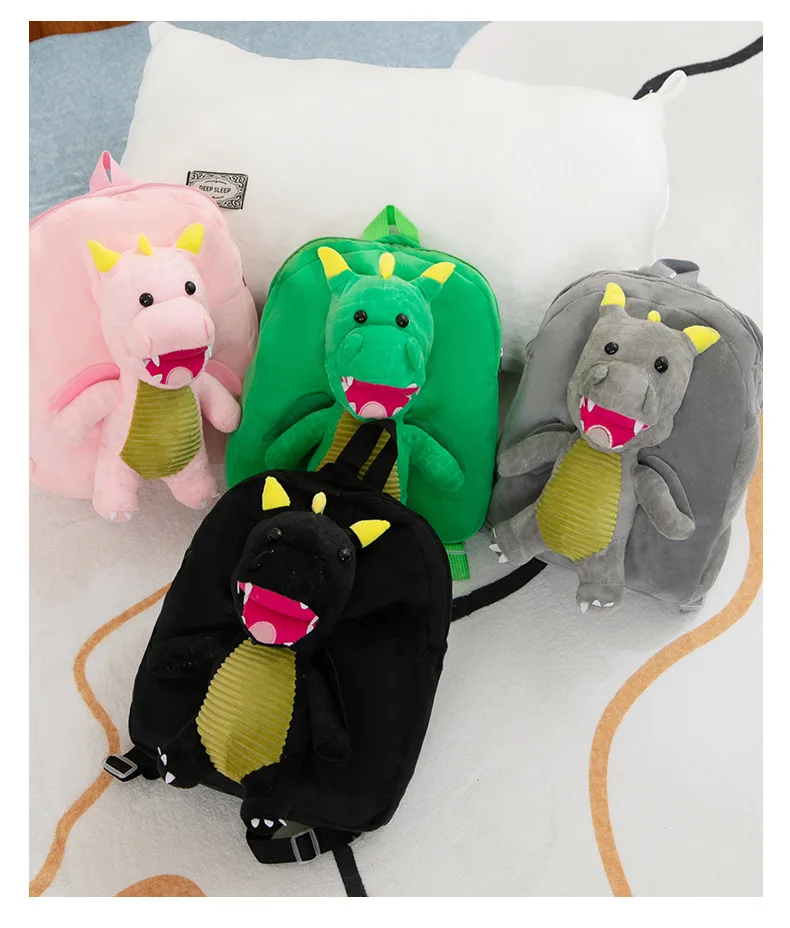 Children dinosaur backpack boys and girls cartoon  school bag toys dinosaur bag hot sale dragon kindergarten toys