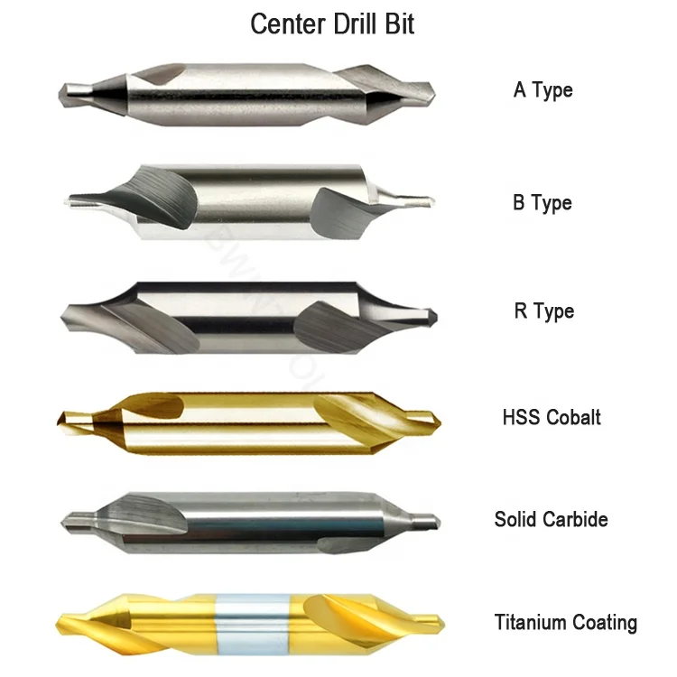 A HSS High Speed Steel Center Drill Countersinks 60° Degree Angle Bit Tool 1/4'' 