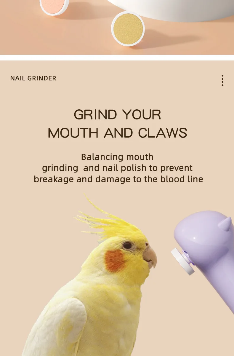 Wholesale New USB Rechargeable Pet Nail Grinder Safe to Use for Dogs and Cats Pet Supplies manufacture