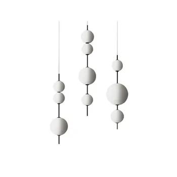 Nordic simple modern restaurant bar cafe hotel decorative glass ball chandelier