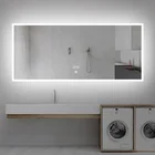 Mirror Customizable Wholesales LED Backlit Bathroom Mirror Bathroom Cabinet Bathroom Vanity Led Light Mirror