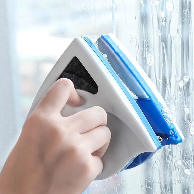 Double Sided Magnetic Window Glass Cleaner Tool Brush Washing Cleaning Wiper 