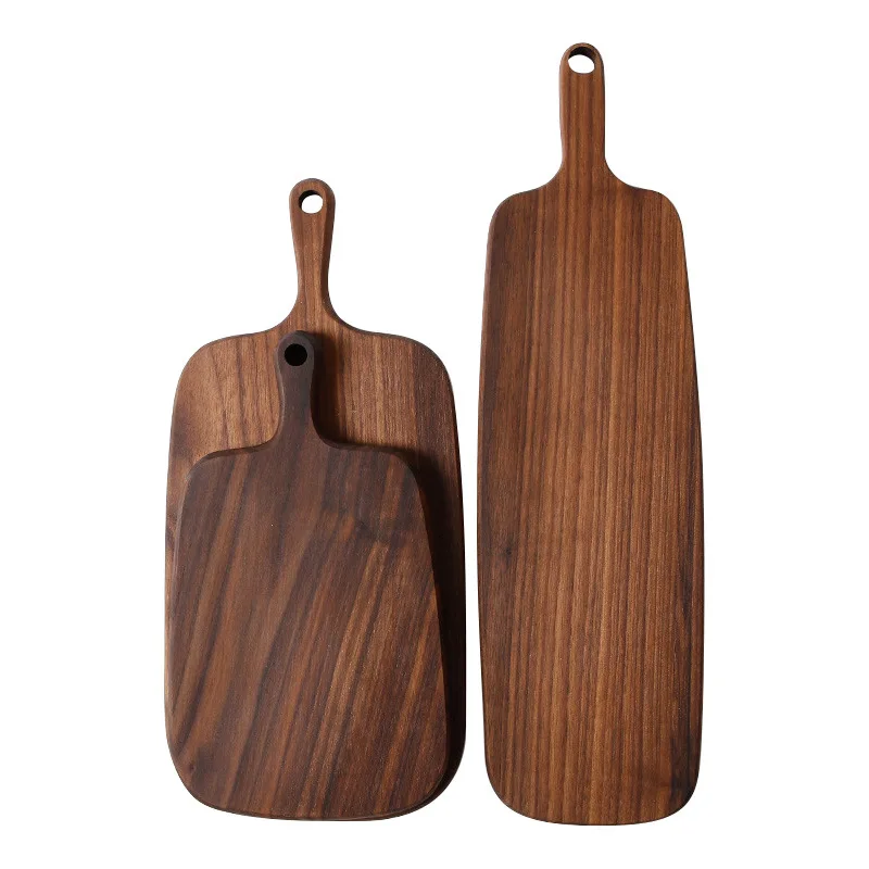 Details about   NEW Chopping Boards Solid Wood Cutting Board Black Walnut Pizza Board Whole Wood 