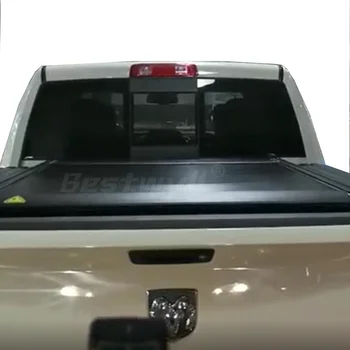 Retractable Electric Pickup Tonneau Roll Up Cover For 2009-2020 Dodge Ram,Crew Cab,5.8' Bed Built In Box E-f08a