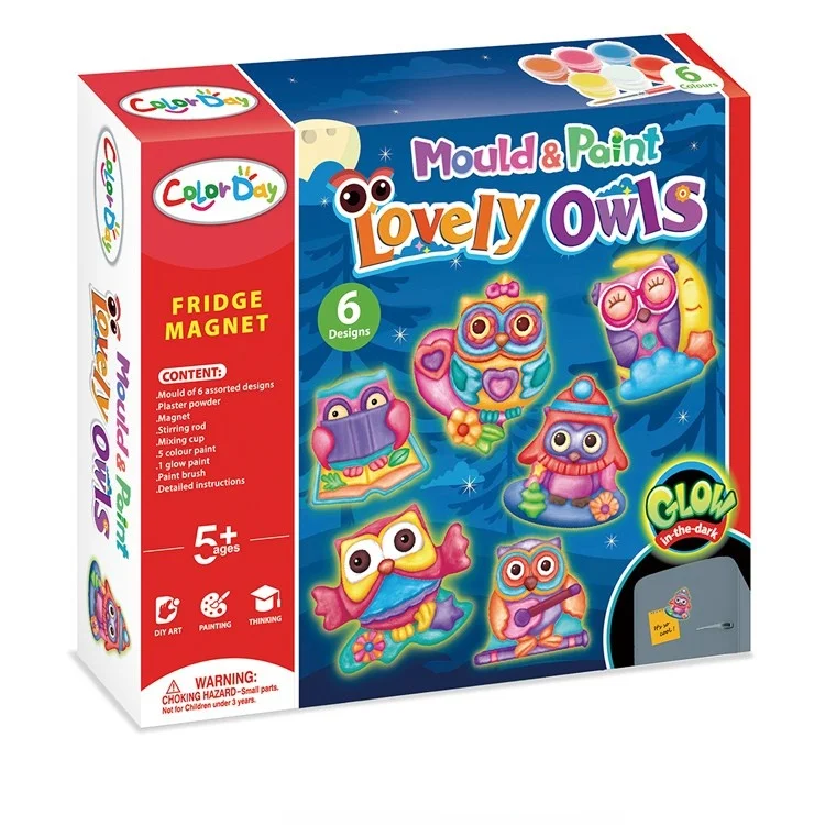 Diy Color Painting Toy Educational Toys Plaster Game Painting For Kids Mould And Paint Craft Kit