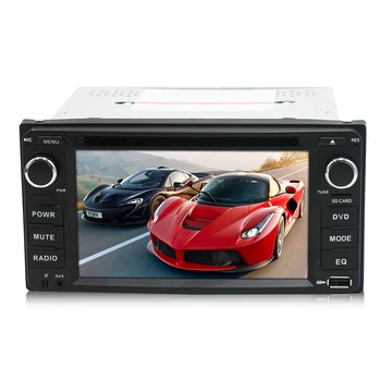 2 din 6.2 inch DVDFM USB SD car dvd radio player for universal Toyota with bT