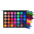 Costom Private Label 35 Color Palette Glitter High Pigment Eye Shadow Palette Multichrome Color Eyeshadow