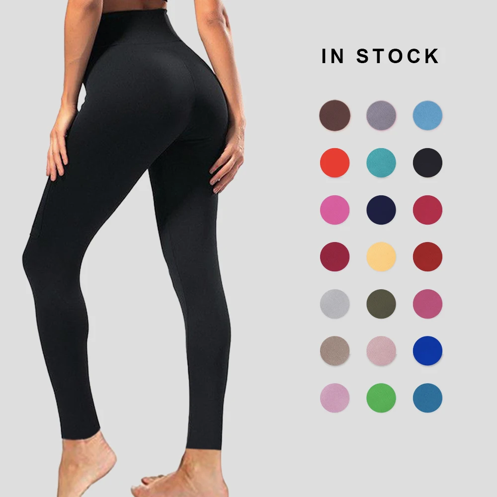Spandex Yoga Butt Lifting Super Soft Double Brushed Black High Waisted Leggings Fitness For Women Print Legging 2023 Fashionable