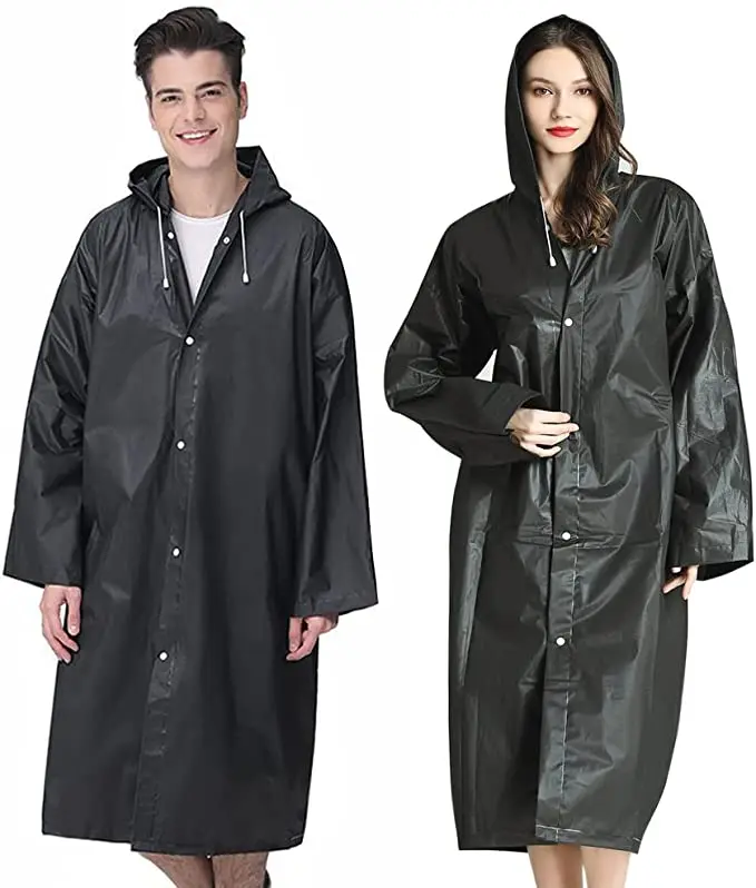 impermeable EVA Rain Ponchos Rain Jackets Raincoats for Men Women Plastic Rain Gear