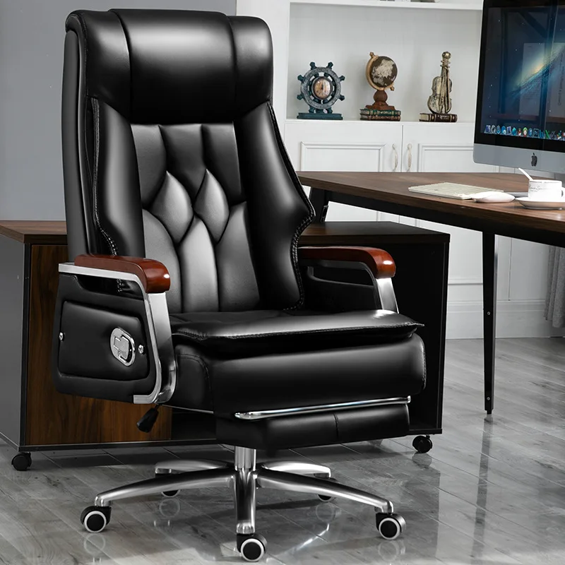 high back leather executive reclining office chair