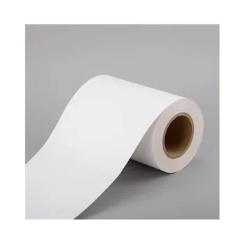 100um PP synthetic sticker paper roll UV printing Coated calender ed PP