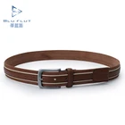 New Design Custom Men Belts Genuine Cow Leather Belts Alloy Pin Buckle Belts For Men