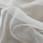Sheer High Quantity Shining Voile White Thin Sheer Curtain For Bedroom Patio/