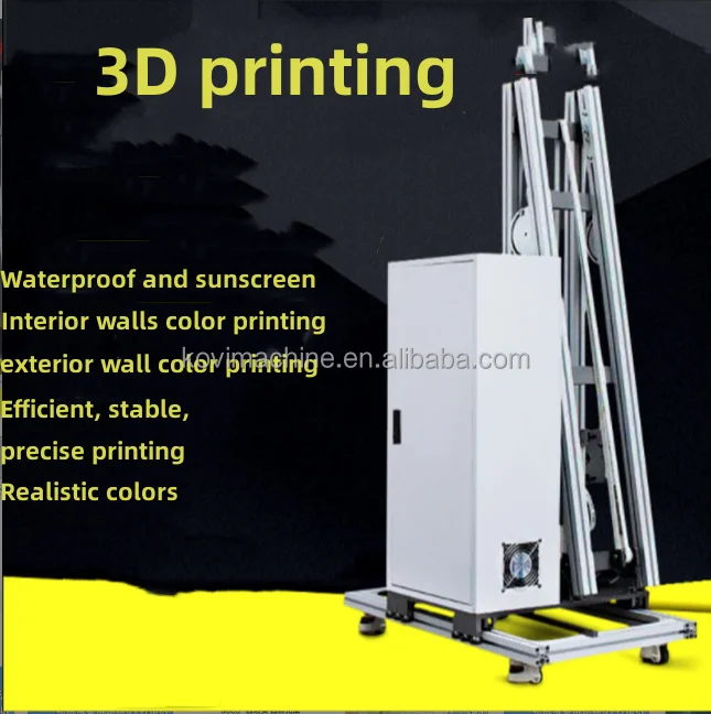 M H Automatic D Printer For Wall Vertical Wall Inkjet Painting