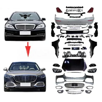 High Quality Front And Rear Bumper Grill Hood 2006-2012 Bodykit For Mercedes Benz W221 To W223 Maybach Body Kit