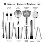 Martini Cocktail 25 Oz Martini Shaker Set With Measuring Jigger And Mixing Spoon Cocktail Shaker Set