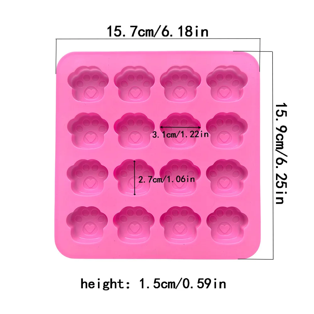Cat Paw Silicone Mold for Cookies Chocolate Candy Cake Decoration Kitchen Baking Tools supplier